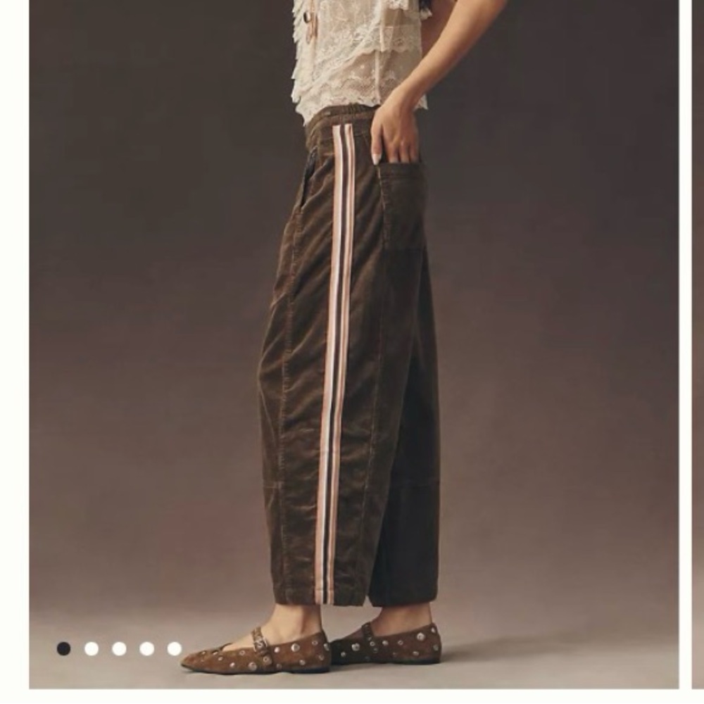 Pilcro Izzie Relaxed Pull On Barrel Pant Corduroy